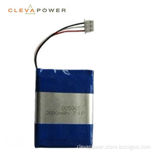 Li-Polymer Rechargeable Battery 7.4V 2600mAh